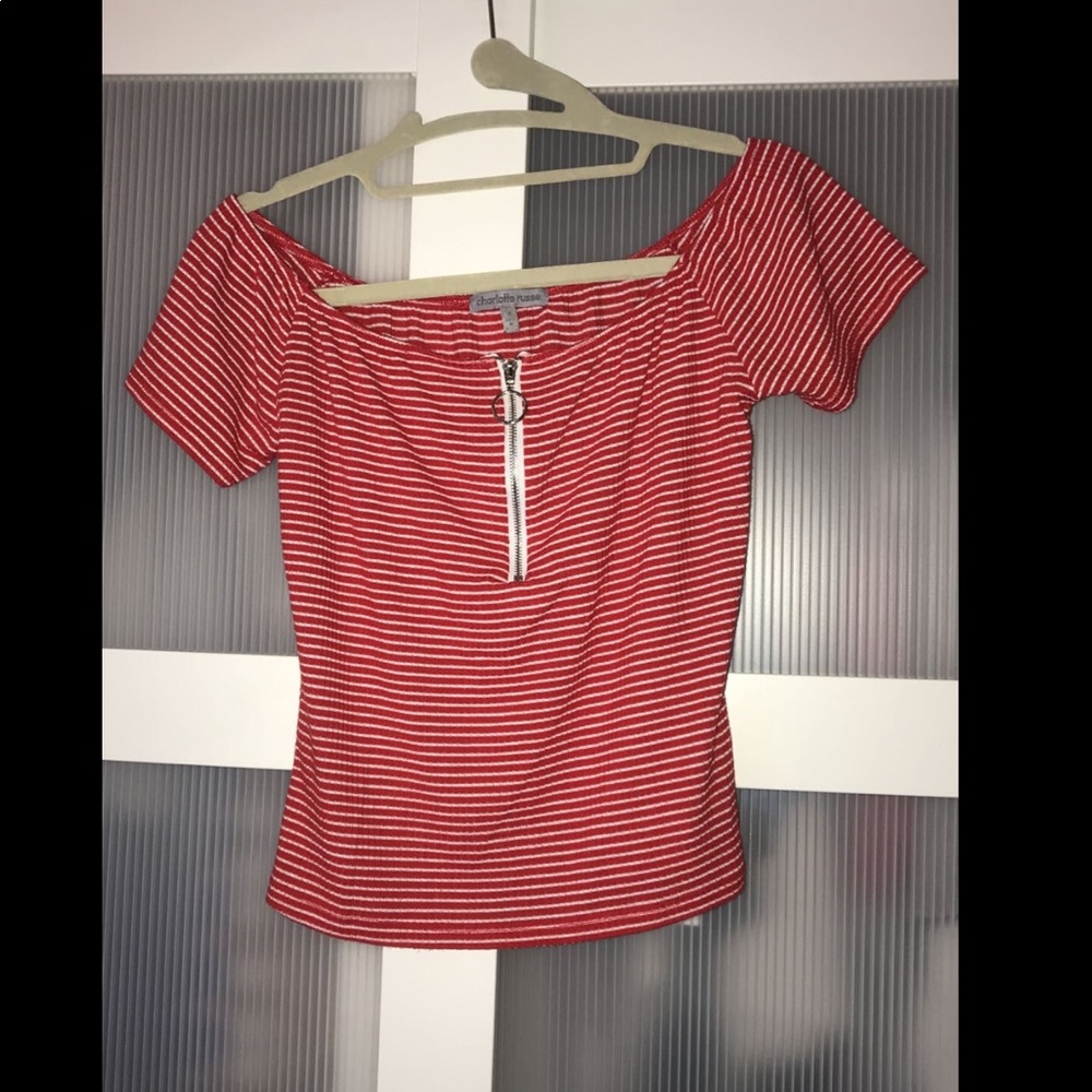 off the shoulder crop top